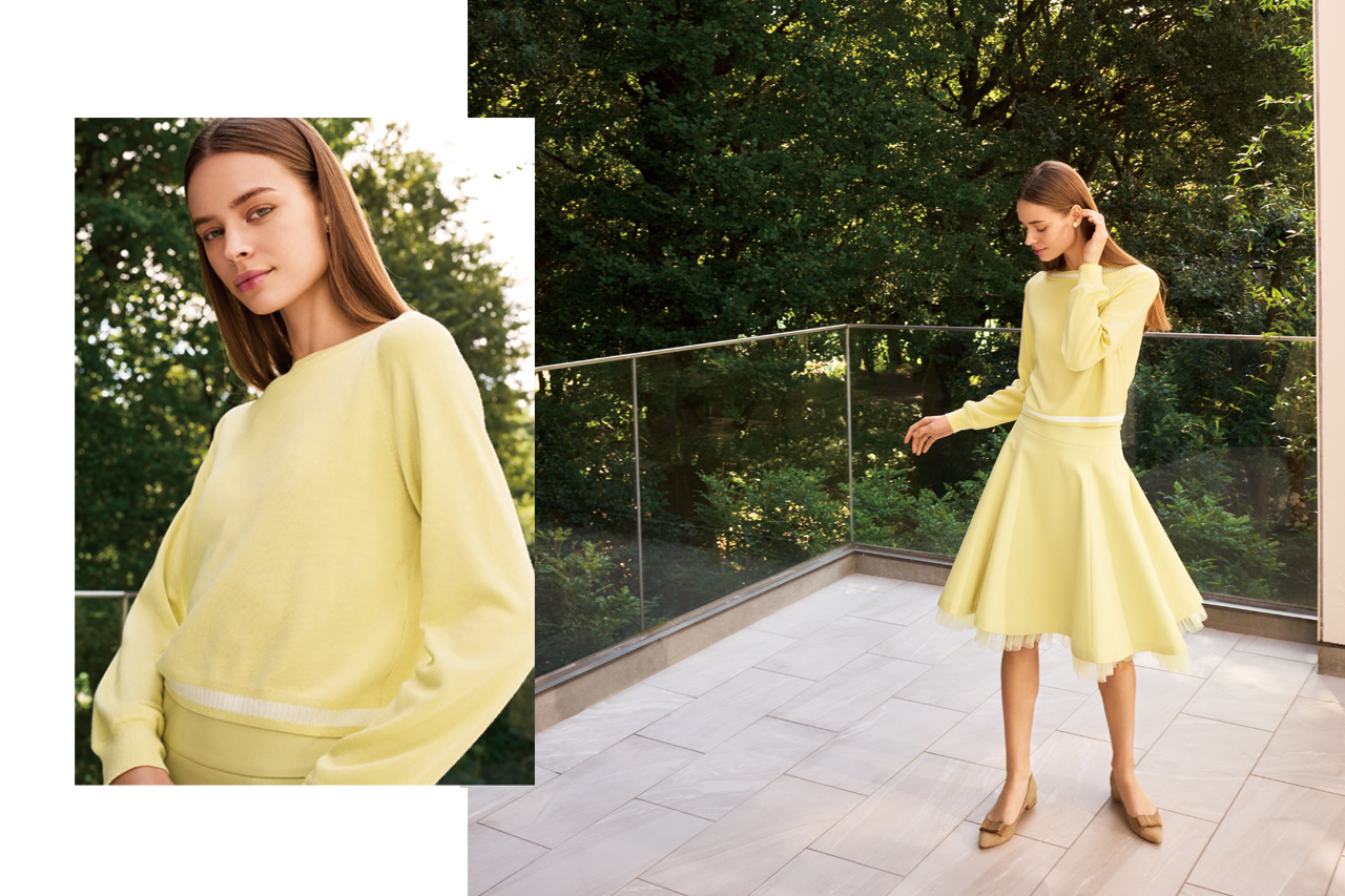 公式IG掲載✨フォクシー ドレスタイムレス フレアワンピース