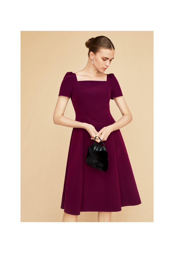 B019 FOXEY NEW YORK フォクシー バルーンスカート ベージュ系