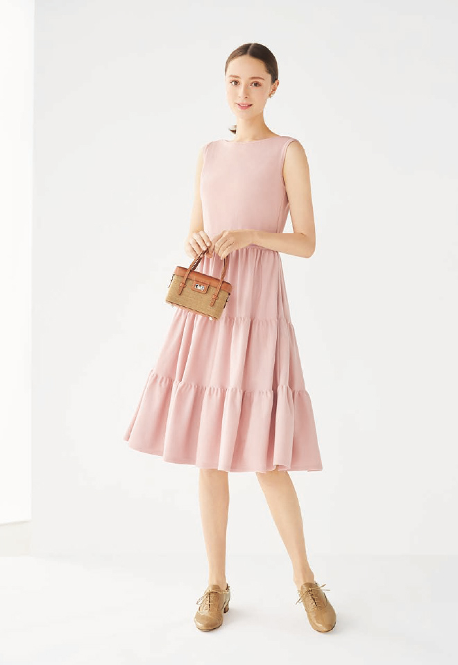 FOXEY❤42 新作【CAPUCINE DRESS】ピンク-